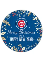 Chicago Cubs Merry Christmas and New Year Circle Sign