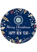 Seattle Mariners Merry Christmas and New Year Circle Sign