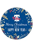 Philadelphia Phillies Merry Christmas and New Year Circle Sign