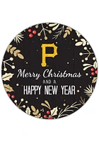 Pittsburgh Pirates Merry Christmas and New Year Circle Sign
