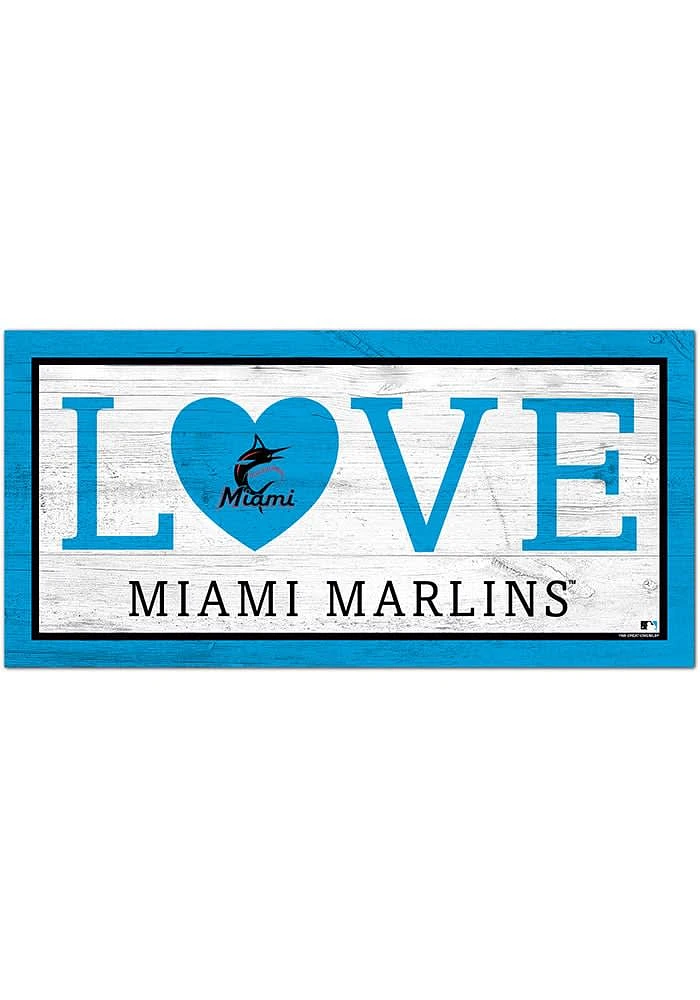 Miami Marlins Love 6x12 Sign