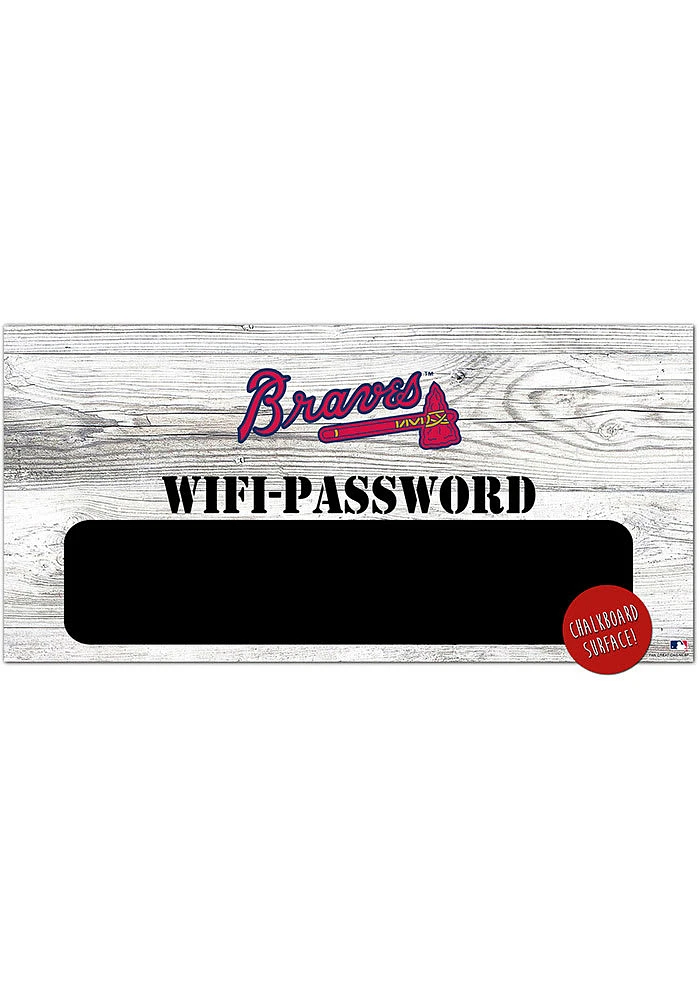 Atlanta Braves Wifi Password 6x12 Sign
