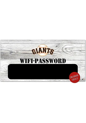 San Francisco Giants Wifi Password 6x12 Sign