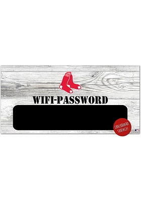 Boston Red Sox Wifi Password 6x12 Sign