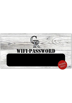 Colorado Rockies Wifi Password 6x12 Sign
