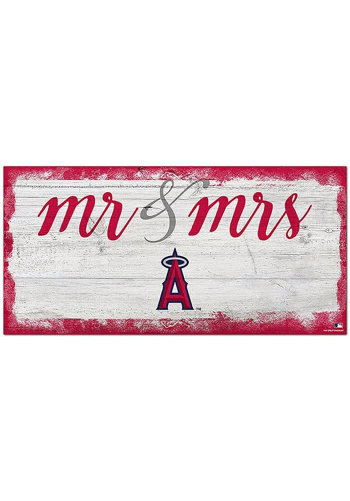 Los Angeles Angels Script Mr and Mrs Sign