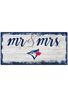 Toronto Blue Jays Script Mr and Mrs Sign