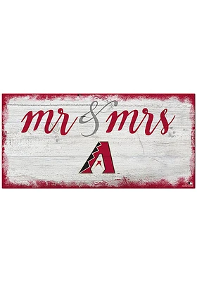 Arizona Diamondbacks Script Mr and Mrs Sign