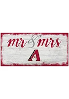 Arizona Diamondbacks Script Mr and Mrs Sign