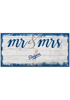 Los Angeles Dodgers Script Mr and Mrs Sign