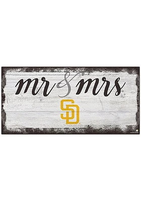 San Diego Padres Script Mr and Mrs Sign