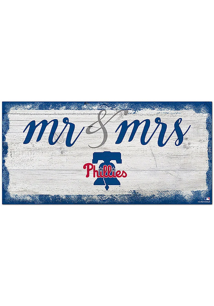 Philadelphia Phillies Script Mr and Mrs Sign