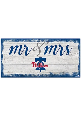 Philadelphia Phillies Script Mr and Mrs Sign