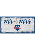 Philadelphia Phillies Script Mr and Mrs Sign