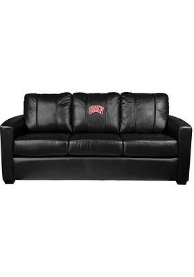 UNLV Runnin Rebels Faux Leather Sofa - Black