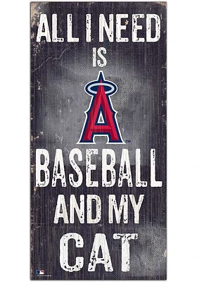 Los Angeles Angels Baseball and My Cat Sign