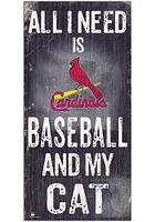 St Louis Cardinals Baseball and My Cat Sign