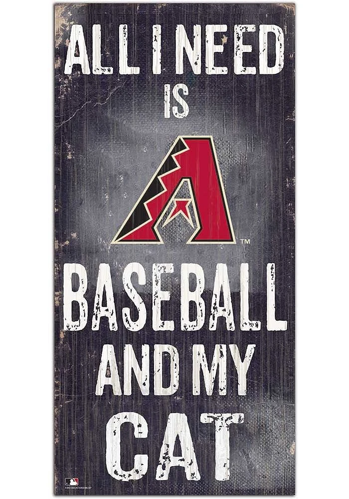 Arizona Diamondbacks Baseball and My Cat Sign