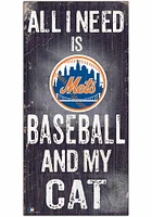 New York Mets Baseball and My Cat Sign