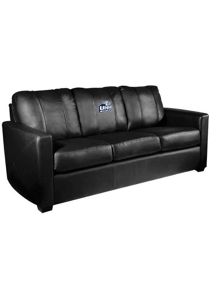 New Hampshire Wildcats Faux Leather Sofa - Black