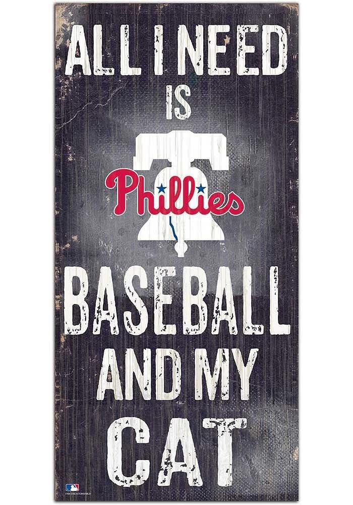 Philadelphia Phillies Baseball and My Cat Sign