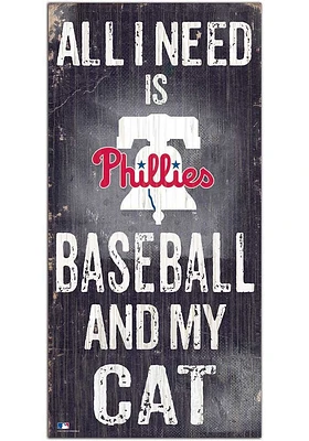 Philadelphia Phillies Baseball and My Cat Sign
