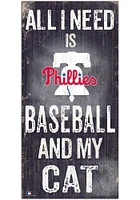 Philadelphia Phillies Baseball and My Cat Sign