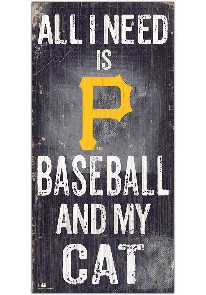 Pittsburgh Pirates Baseball and My Cat Sign