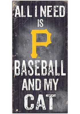 Pittsburgh Pirates Baseball and My Cat Sign