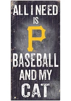 Pittsburgh Pirates Baseball and My Cat Sign