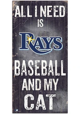 Tampa Bay Rays Baseball and My Cat Sign