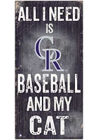 Colorado Rockies Baseball and My Cat Sign