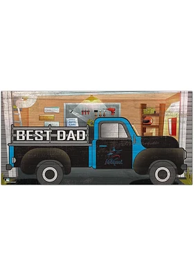Miami Marlins Best Dad Truck Sign
