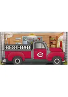 Cincinnati Reds Best Dad Truck Sign