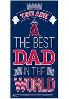 Los Angeles Angels Best Dad in the World Sign