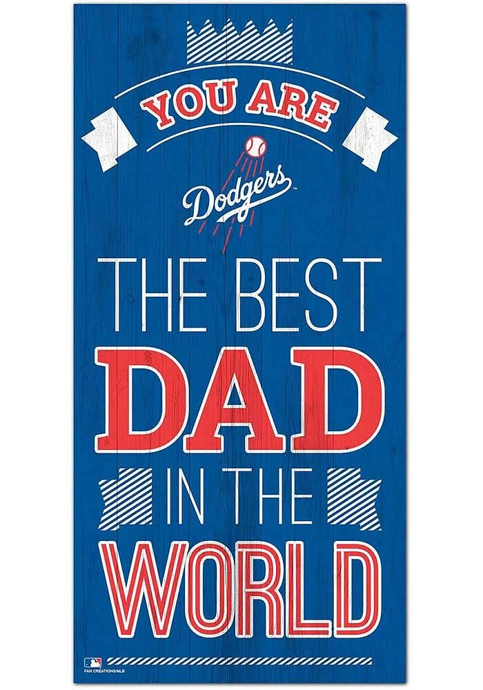 Los Angeles Dodgers Best Dad in the World Sign