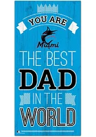 Miami Marlins Best Dad in the World Sign