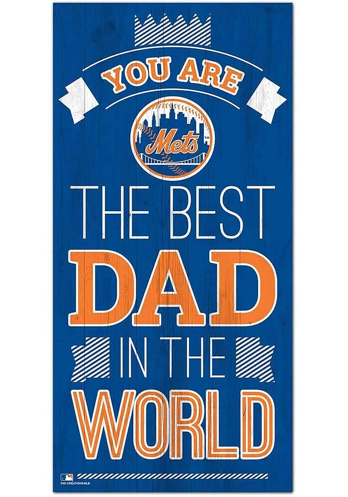 New York Mets Best Dad in the World Sign