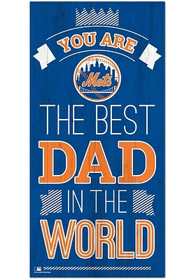 New York Mets Best Dad in the World Sign