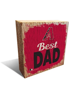 Arizona Diamondbacks Best Dad Block Sign
