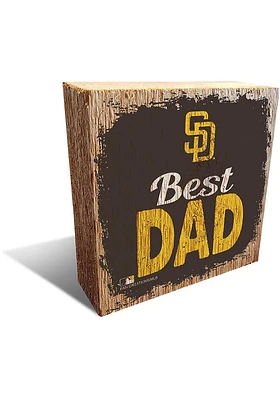San Diego Padres Best Dad Block Sign