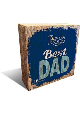 Tampa Bay Rays Best Dad Block Sign