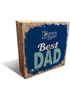 Tampa Bay Rays Best Dad Block Sign