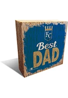 Kansas City Royals Best Dad Block Sign - Blue
