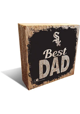 Chicago White Sox Best Dad Block Sign