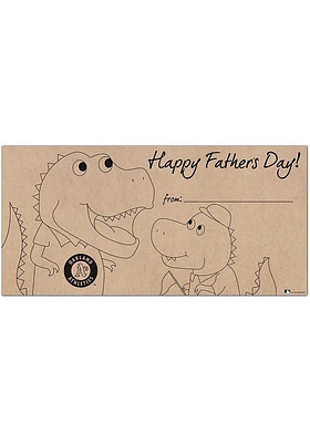 Oakland Athletics Fathers Day Coloring Sign