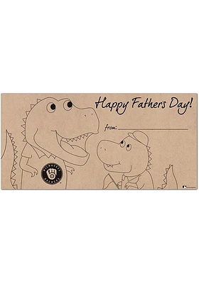 Milwaukee Brewers Fathers Day Coloring Sign