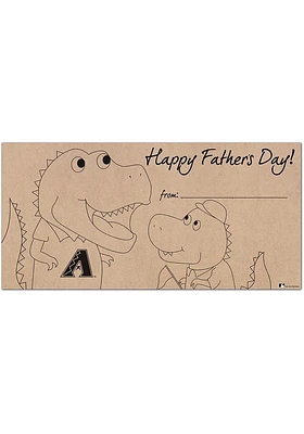 Arizona Diamondbacks Fathers Day Coloring Sign