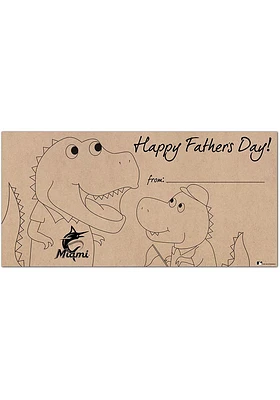 Miami Marlins Fathers Day Coloring Sign