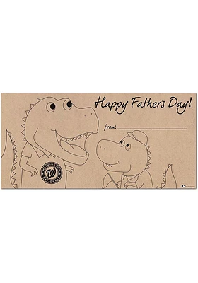 Washington Nationals Fathers Day Coloring Sign